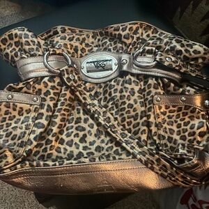 Kathy Van Zeeland Cheetah Print Purse